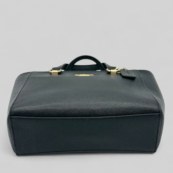 ⭐️⭐️SOLD⭐️⭐️ COACH Black Leather Alice Satchel Crossbody Handbag #CA224 - Picture 7 of 14